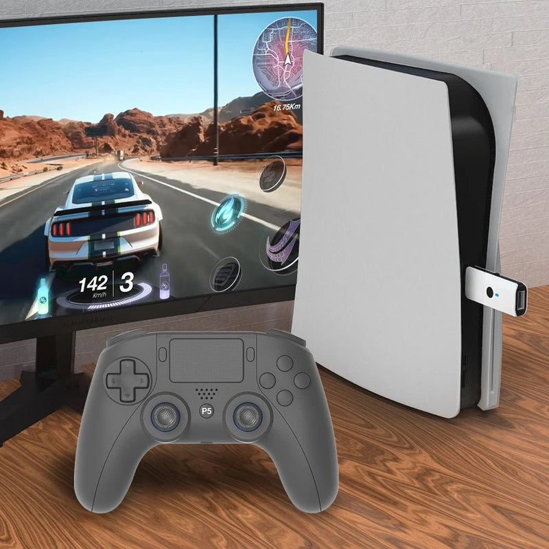 Wireless Gamepad For PS5 PS5 Slim PC Bluetooth4.0 Gaming Controller Dual Vibration Controller 6 Axis Gyro/Turbo Joystick Gamepad - The Shack