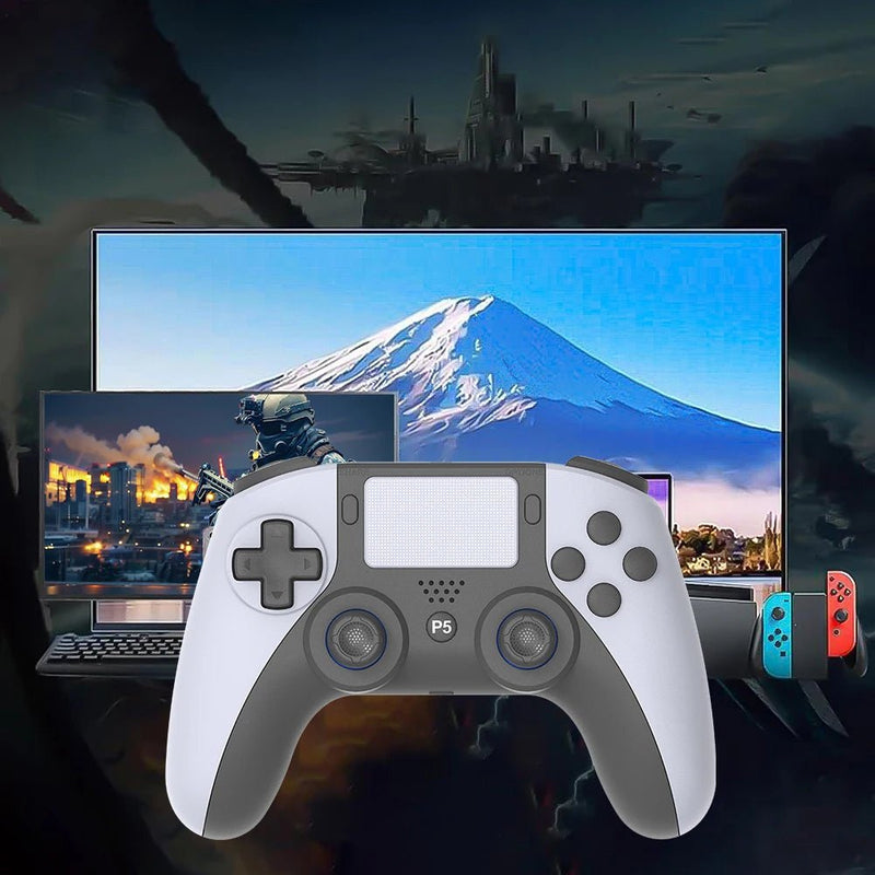 Wireless Gamepad For PS5 PS5 Slim PC Bluetooth4.0 Gaming Controller Dual Vibration Controller 6 Axis Gyro/Turbo Joystick Gamepad - The Shack